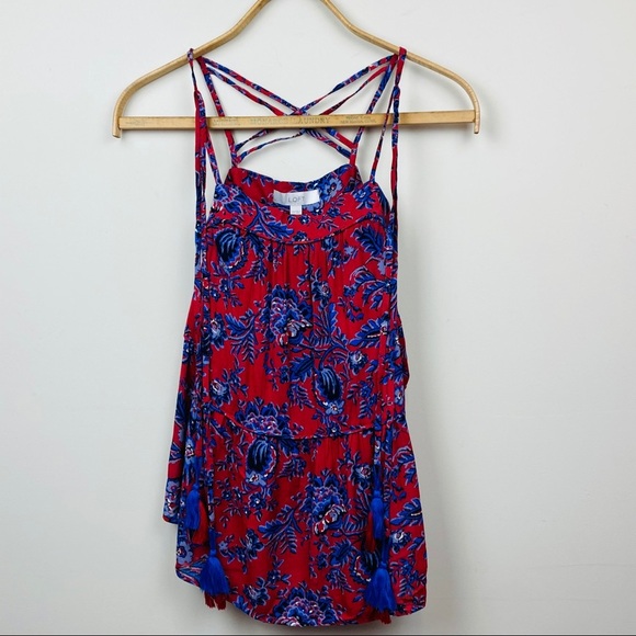 LOFT || Flowy Swing Tank with Tassel; Size XS - Picture 10 of 11